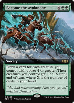 Become the Avalanche (Extended Art) [Tarkir: Dragonstorm Commander]-1