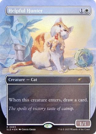 Helpful Hunter (0895) (Rainbow Foil) [Secret Lair Drop Series]-1