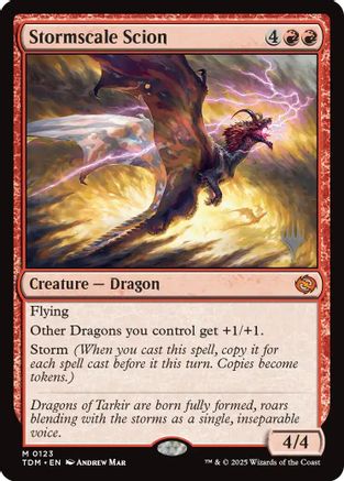 Stormscale Scion (Promo Pack) [Tarkir: Dragonstorm Promos]