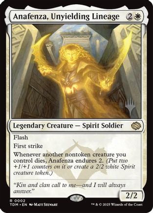 Anafenza, Unyielding Lineage (Promo Pack) [Tarkir: Dragonstorm Promos]