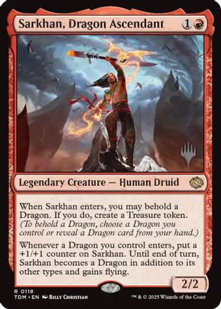 Sarkhan, Dragon Ascendant (Promo Pack) [Tarkir: Dragonstorm Promos]-1