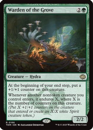 Warden of the Grove (PPTDM-166) - Promo Pack: Tarkir: Dragonstorm Foil-1