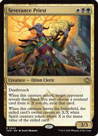 Severance Priest (Promo Pack) [Tarkir: Dragonstorm Promos]-1