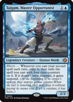Taigam, Master Opportunist [Tarkir: Dragonstorm Prerelease Promos]-1