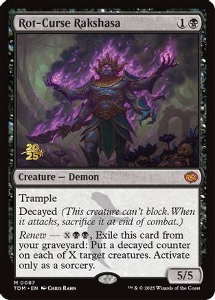 Rot-Curse Rakshasa [Tarkir: Dragonstorm Prerelease Promos]-1