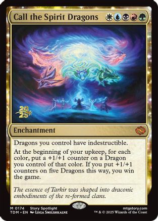 Call the Spirit Dragons [Tarkir: Dragonstorm Prerelease Promos]-1