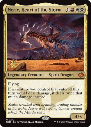Neriv, Heart of the Storm [Tarkir: Dragonstorm Prerelease Promos]-1