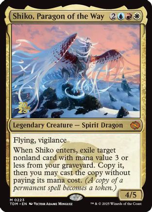 Shiko, Paragon of the Way [Tarkir: Dragonstorm Prerelease Promos]-1