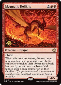 Magmatic Hellkite [Tarkir: Dragonstorm Prerelease Promos]-1
