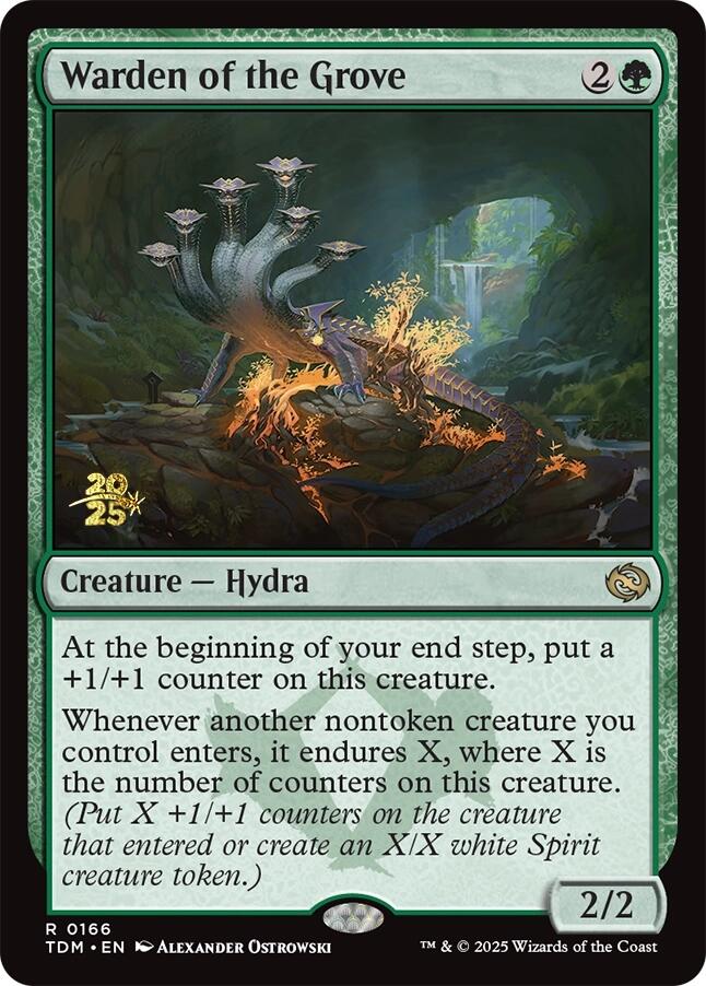 Warden of the Grove [Tarkir: Dragonstorm Prerelease Promos]-1