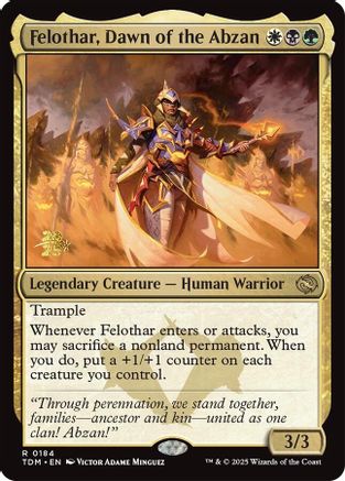 Felothar, Dawn of the Abzan [Tarkir: Dragonstorm Prerelease Promos]-1