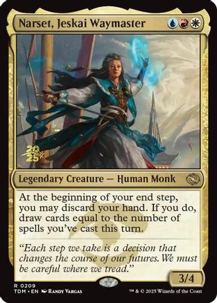 Narset, Jeskai Waymaster [Tarkir: Dragonstorm Prerelease Promos]-1