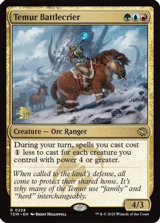 Temur Battlecrier [Tarkir: Dragonstorm Prerelease Promos]-1