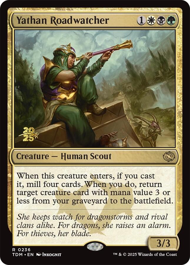 Yathan Roadwatcher [Tarkir: Dragonstorm Prerelease Promos]-1