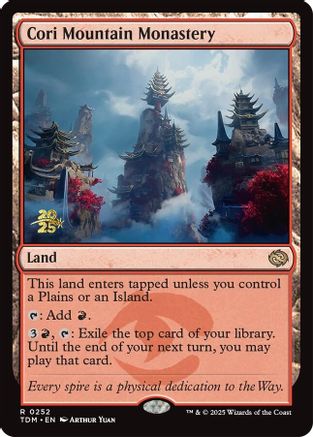 Cori Mountain Monastery [Tarkir: Dragonstorm Prerelease Promos]-1