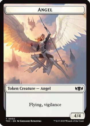Angel // Spirit Double-Sided Token [Tarkir: Dragonstorm Commander Tokens]-3