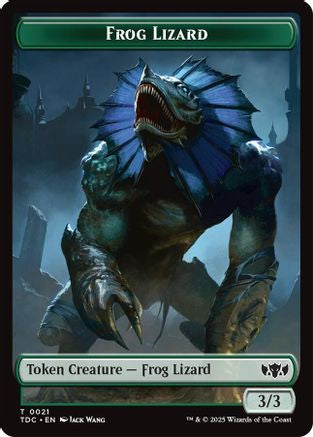 Frog Lizard // Dragon (0014) Double-Sided Token [Tarkir: Dragonstorm Commander Tokens]-3