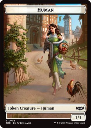 Human // Rat Double-Sided Token [Tarkir: Dragonstorm Commander Tokens]-3