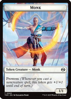 Monk // Treasure Double-Sided Token [Tarkir: Dragonstorm Commander Tokens]-3