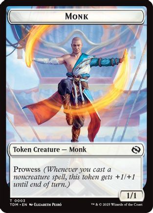 Monk // Treasure Double-Sided Token [Tarkir: Dragonstorm Commander Tokens]-3