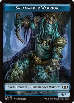 Salamander Warrior // Zombie Druid Double-Sided Token [Tarkir: Dragonstorm Commander Tokens]-5
