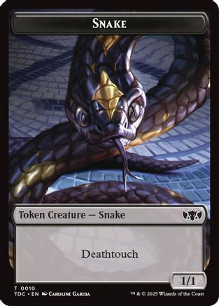 Snake // Myr Double-Sided Token [Tarkir: Dragonstorm Commander Tokens]-4