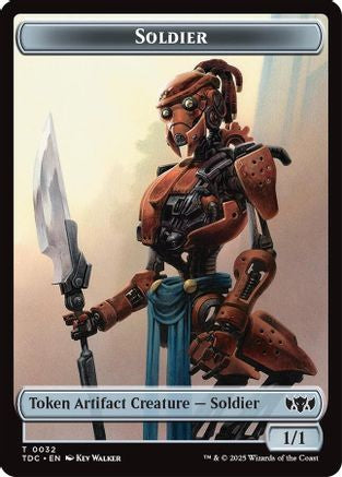 Solider (0032) // Copy Double-Sided Token [Tarkir: Dragonstorm Commander Tokens]-3