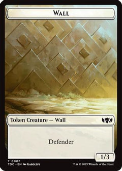 Wall // Spider Double-Sided Token (TDC-7 // 25) - Commander: Tarkir: Dragonstorm-1