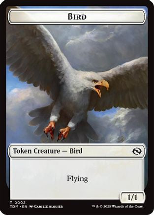 Bird // Monk Double-Sided Token [Tarkir: Dragonstorm Tokens]-4