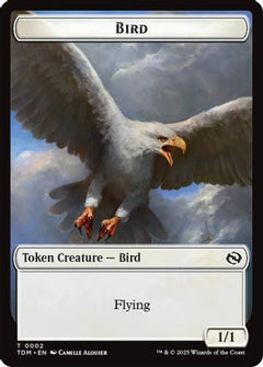 Bird // Monk Double-Sided Token [Tarkir: Dragonstorm Tokens]-4
