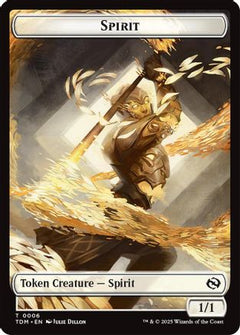 Spirit (0006) // Spirit (0007) Double-Sided Token [Tarkir: Dragonstorm Tokens]-3