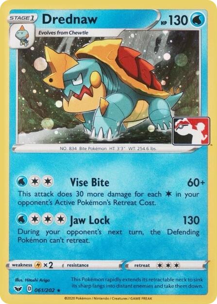 Drednaw (061/202) (Play Pokemon Promo) [League & Championship Cards]-1