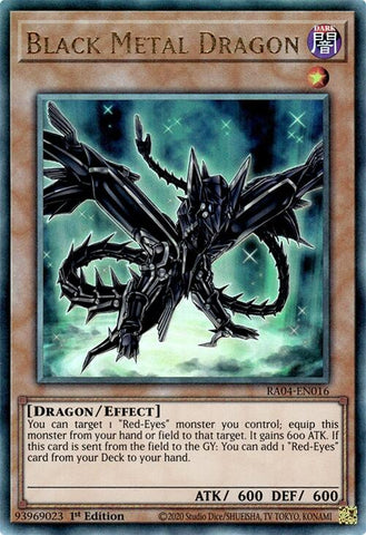 Black Metal Dragon [RA04-EN016] Prismatic Ultimate Rare