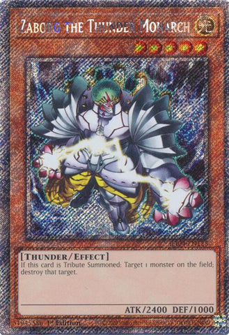 Zaborg the Thunder Monarch [RA04-EN125] Platinum Secret Rare