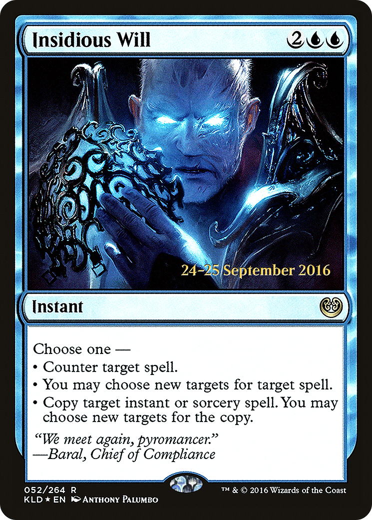 Insidious Will [Kaladesh Prerelease Promos]-1