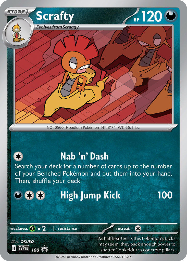 Scrafty (188) [Scarlet & Violet: Black Star Promos]-1