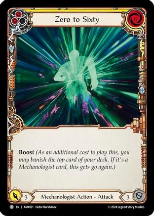 Zero to Sixty (Yellow) [AMX021] (Armory Deck: Maxx Nitro)-1
