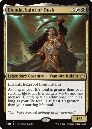 Elenda, Saint of Dusk (Promo Pack) [Aetherdrift Promos]-1