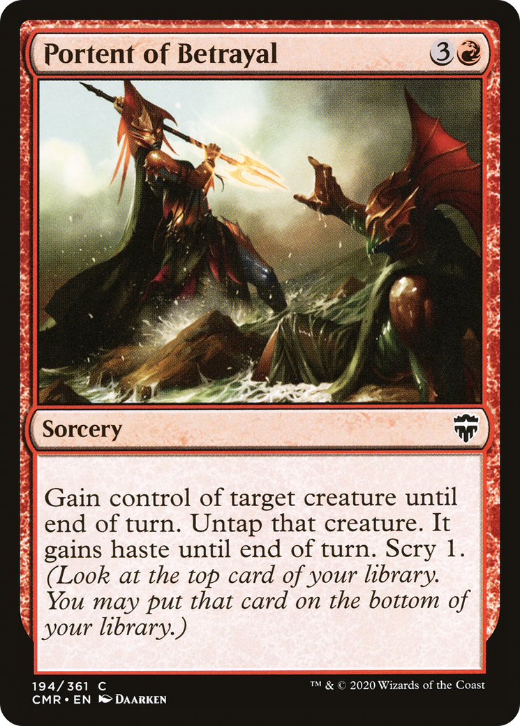Portent of Betrayal [Commander Legends]-1