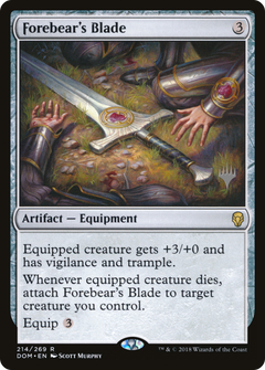 Forebear's Blade (Promo Pack) [Dominaria Promos]-1