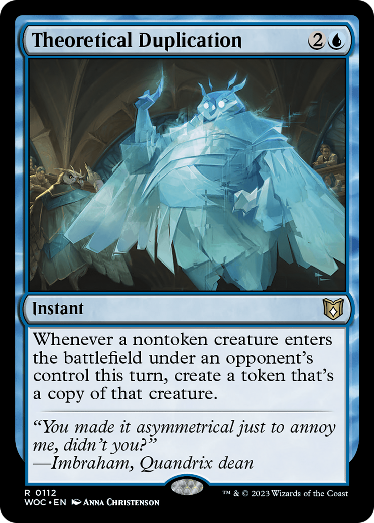 Theoretical Duplication [Wilds of Eldraine Commander]-1