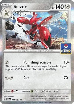 Scizor (141/197) (Pokemon Gym Promo) [Scarlet & Violet: Obsidian Flames]-1