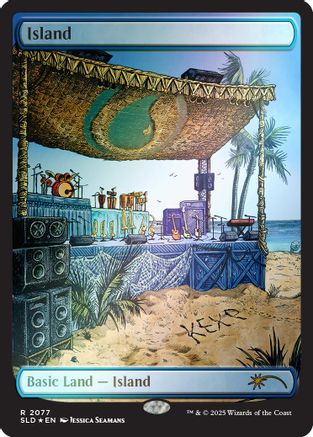 Island (2077) (Rainbow Foil) [Secret Lair Drop Series]-1