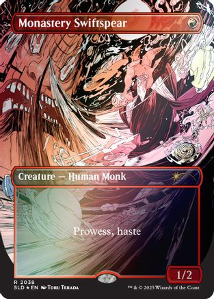 Monastery Swiftspear (2038) (Rainbow Foil) [Secret Lair Drop Series]-1