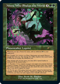 Nissa, Who Shakes the World (Retro) [Secret Lair Drop Series]-1