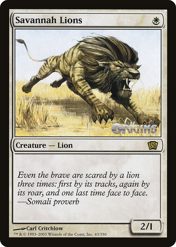 Savannah Lions (Origins 2003) [Oversize Cards]-1