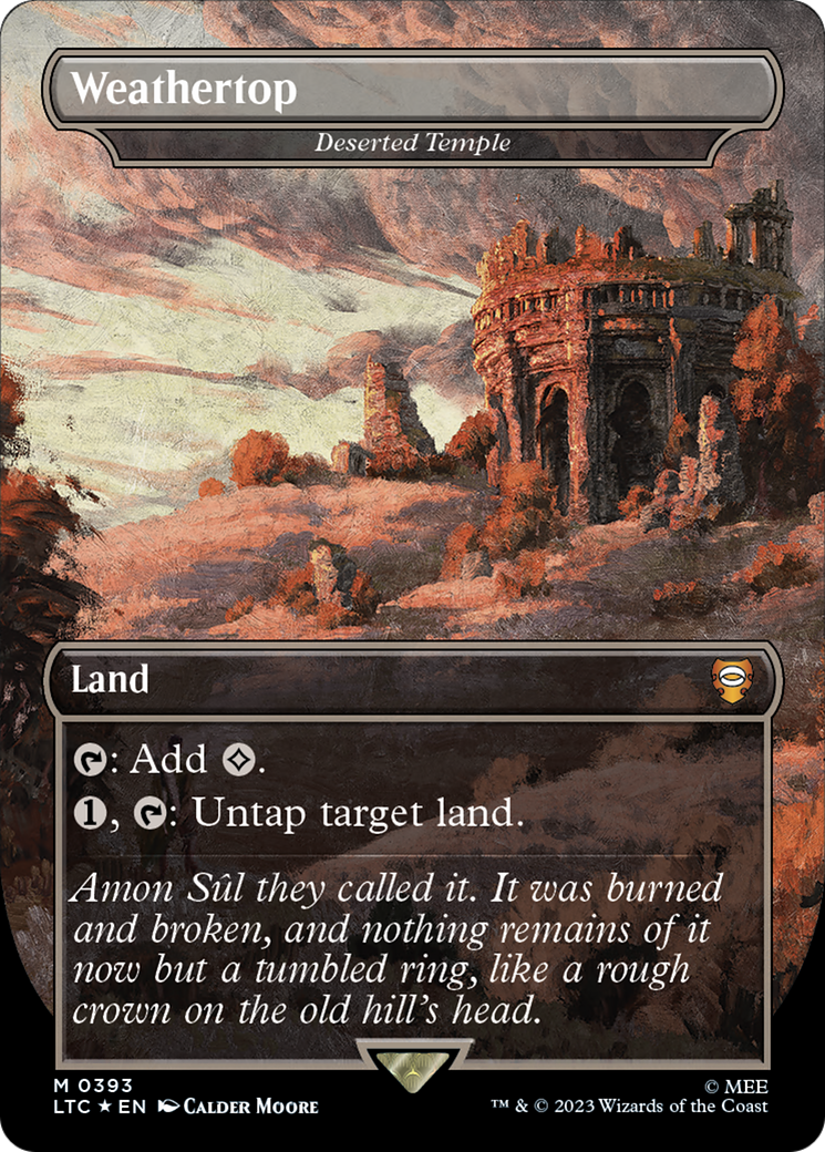 Weathertop - Deserted Temple (Surge Foil Realms and Relics) [The Lord of the Rings: Tales of Middle-Earth Commander]-1