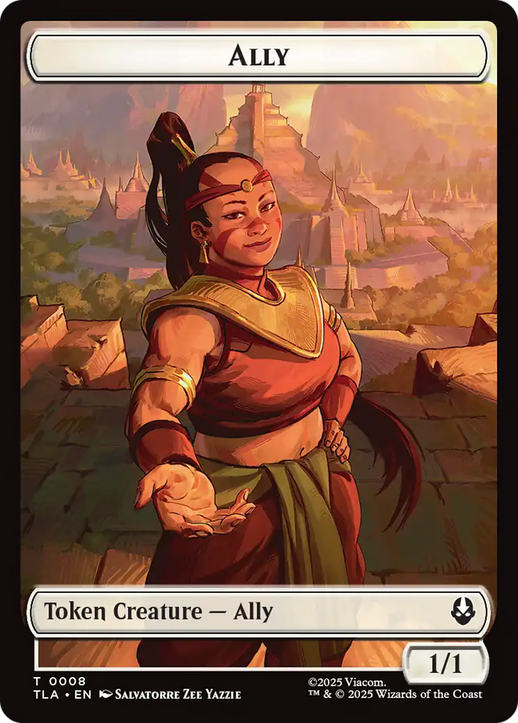 Ally (0008) // Soldier (0002) Double-Sided Token [Avatar: The Last Airbender Tokens]-1