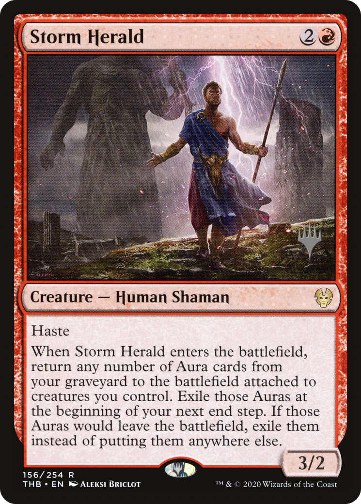 Storm Herald (Promo Pack) [Theros Beyond Death Promos]-1