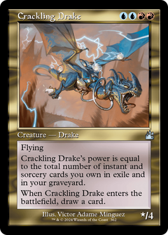 Crackling Drake (Retro Frame) [Ravnica Remastered]-1